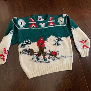 Vintage Men's crew neck wool sweater